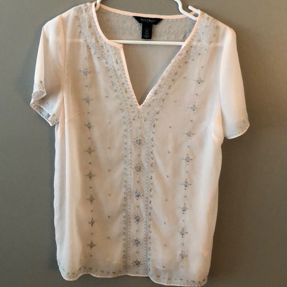 Sheer pink blouse from WHBM. Never worn